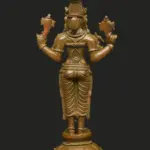 5" Standing Goddess Varahi | Panchaloha Bronze Statue from Tamil Nadu | Madhuchista Vidhana (Lost-Wax), Ishwar Arts and Crafts