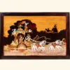 Gita Updesham | Wood Panel with Inlay Work | Handmade in India, Ishwar Arts and Crafts