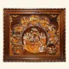 35" Life of Lord Rama - Ram Darbar | Rosewood Panel With Inlay Work | Handmade in India, Ishwar Arts and Crafts