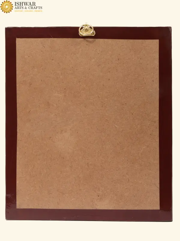 Lakshmi Devi Seated on Lotus Tanjore Painting, Ishwar Arts and Crafts