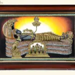 Shri Padmanabhaswamy Tanjore Painting with Frame, Ishwar Arts and Crafts