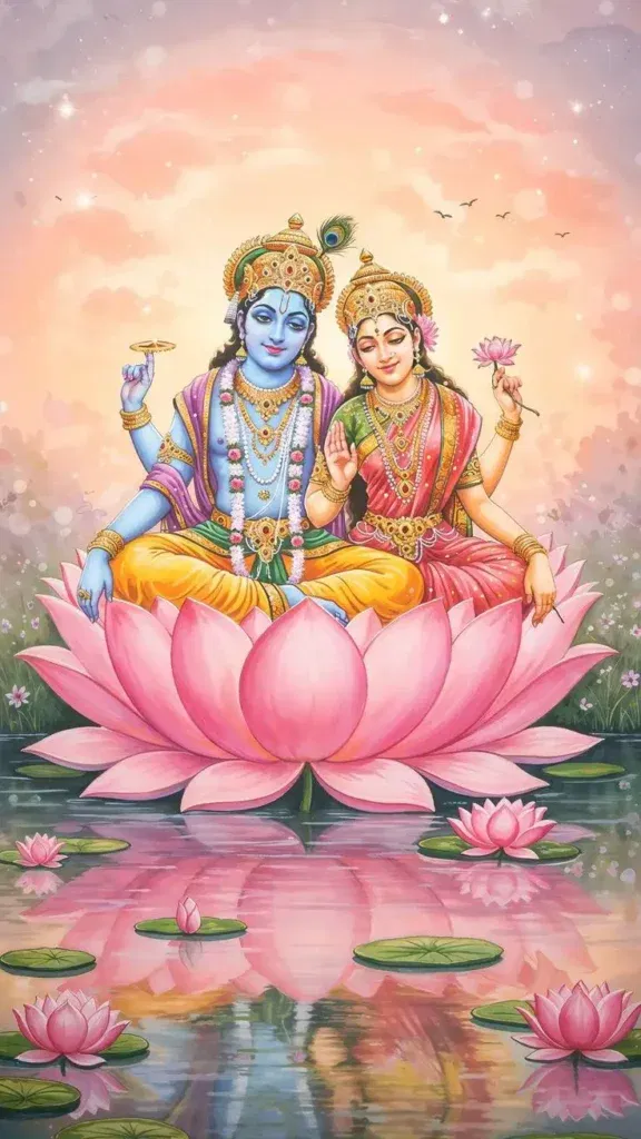 Sri Vishnu Sahasranamam Stotram, Lord Vishnu, Goddess Lakshmi, Lakshmi Narayan